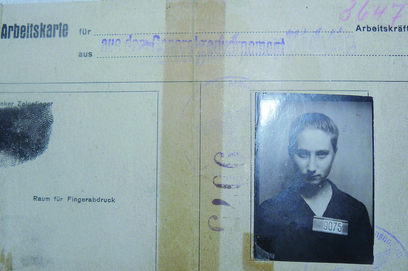 Niemiecka karta zatrudnienia pani Janiny.
