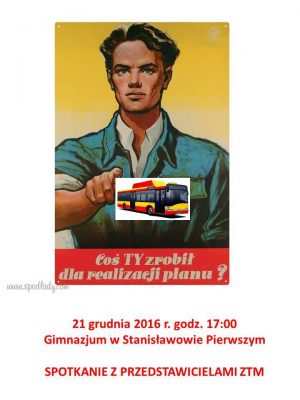 Plakat zachęcający mieszkańców do uczestnictwa w konsultacjach ZTM